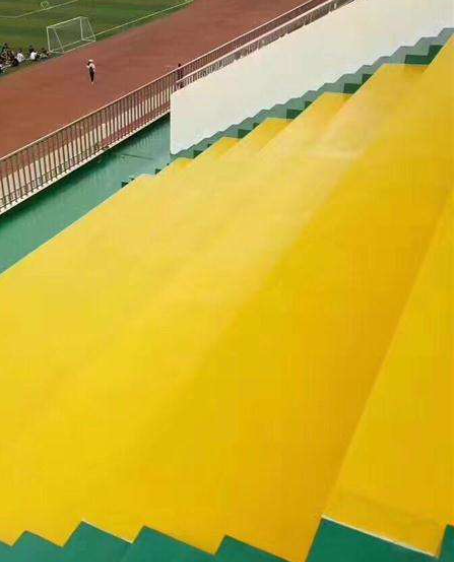 九湖镇球场台阶翻新修补改造